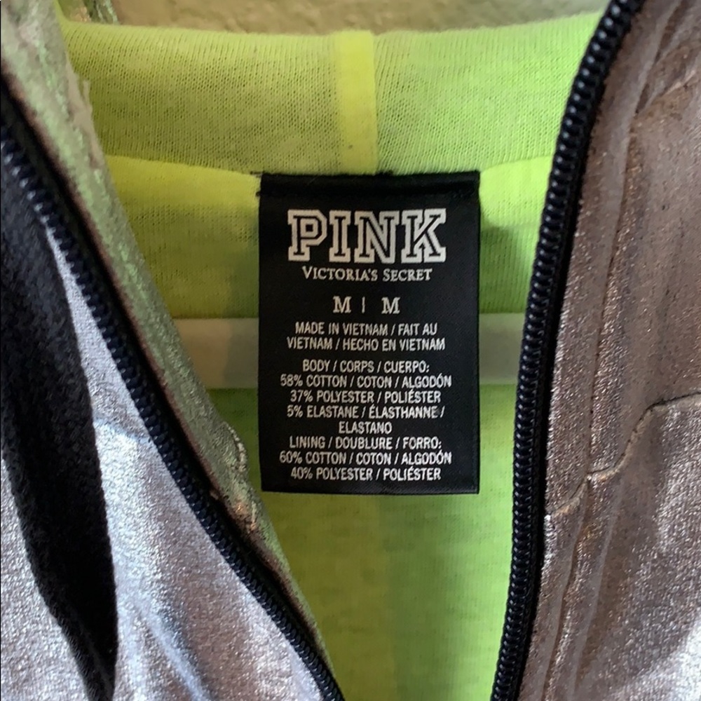 Limited Edition PINK VS Silver Metallic Jacket - Picture 6 of 7